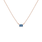 Birthstone Baguette Necklace