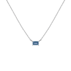 Birthstone Baguette Necklace
