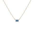 Birthstone Baguette Necklace
