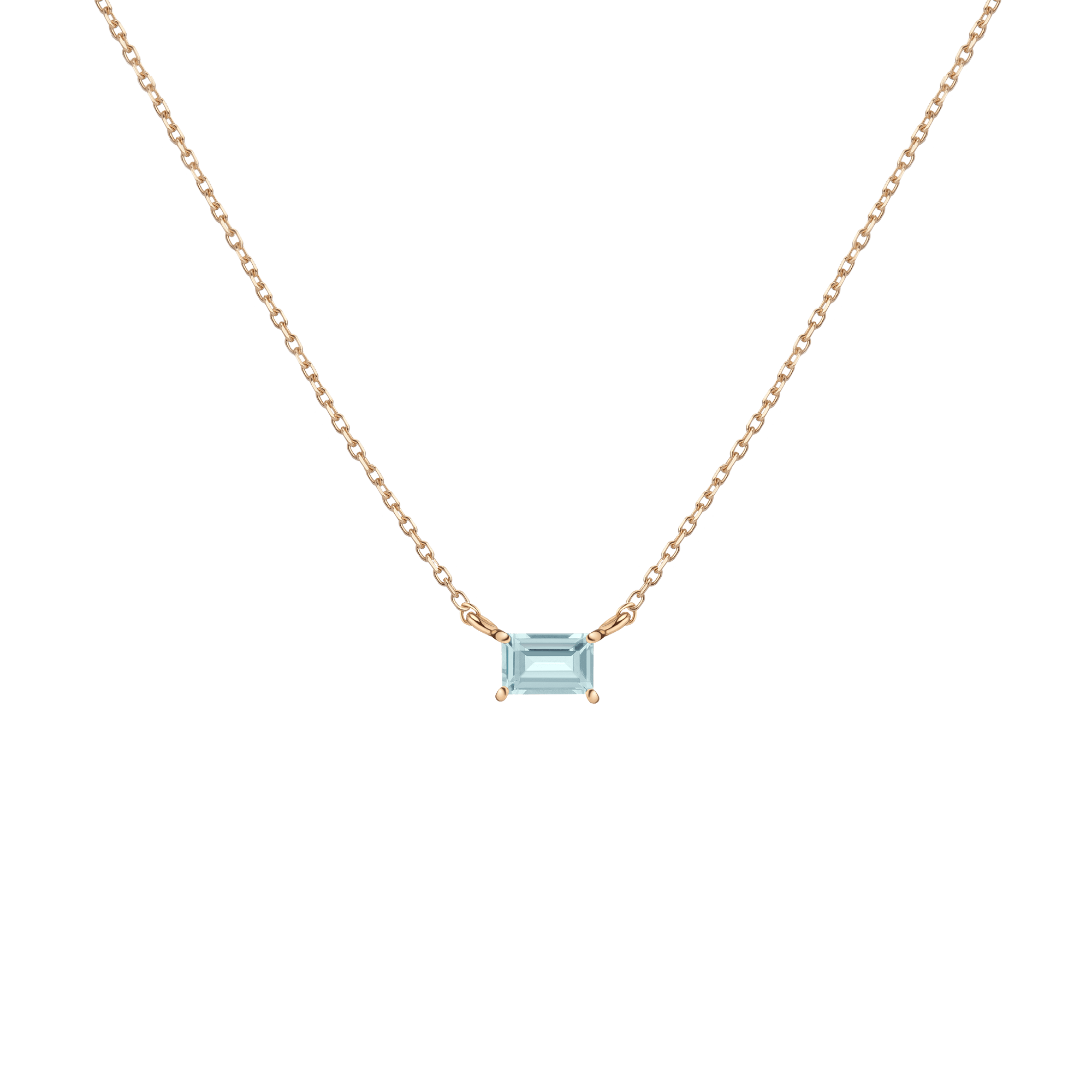 Birthstone Baguette Necklace