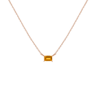 Birthstone Baguette Necklace
