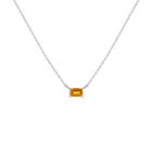 Birthstone Baguette Necklace