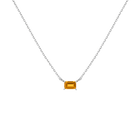 Birthstone Baguette Necklace