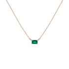 Birthstone Baguette Necklace