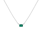 Birthstone Baguette Necklace