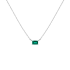 Birthstone Baguette Necklace