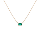 Birthstone Baguette Necklace