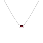 Birthstone Baguette Necklace