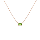 Birthstone Baguette Necklace