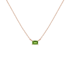 Birthstone Baguette Necklace