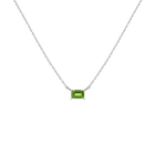 Birthstone Baguette Necklace