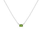 Birthstone Baguette Necklace