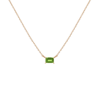 Birthstone Baguette Necklace