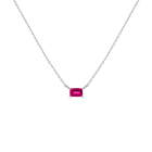 Birthstone Baguette Necklace