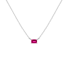 Birthstone Baguette Necklace
