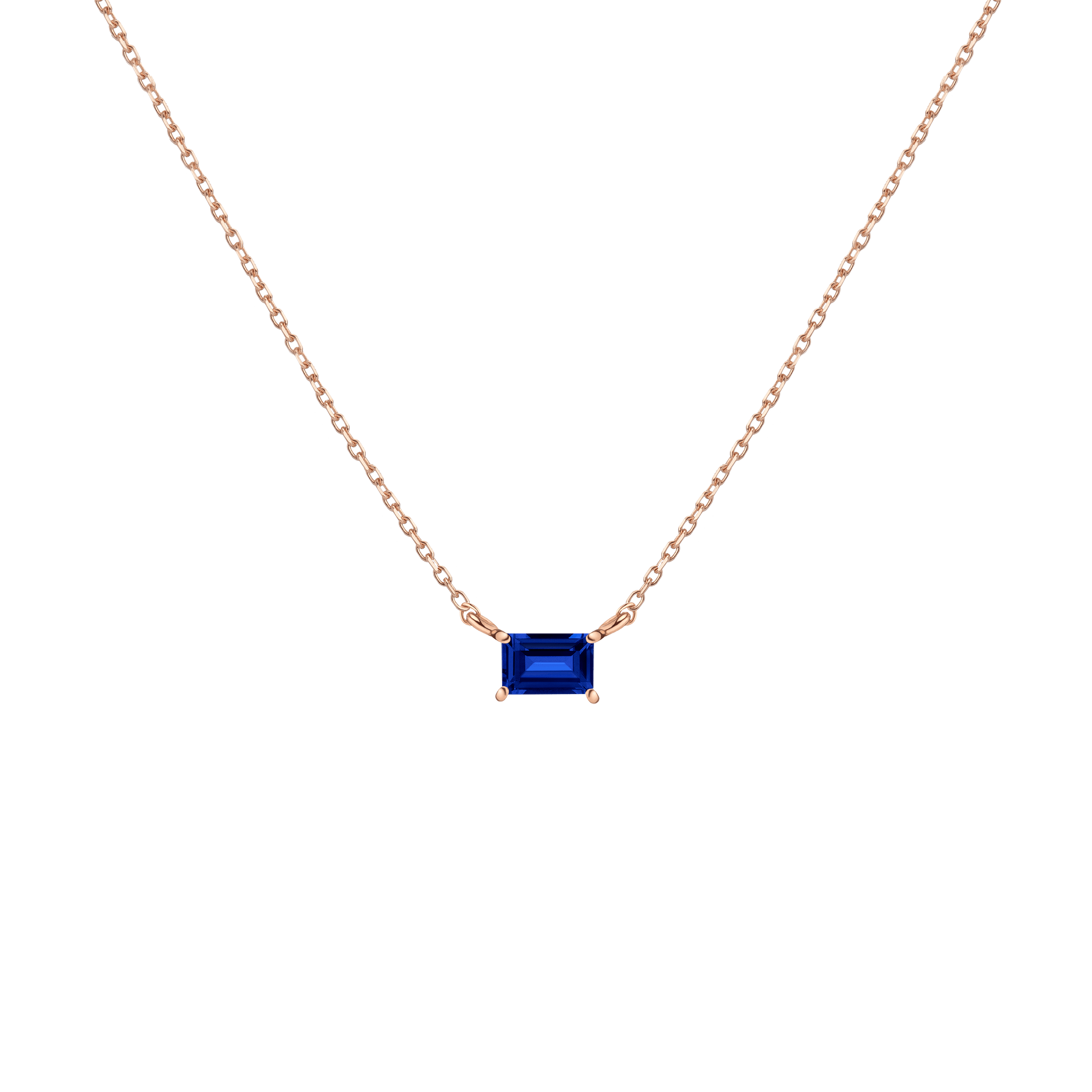 Birthstone Baguette Necklace