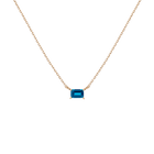 Birthstone Baguette Necklace