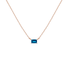 Birthstone Baguette Necklace