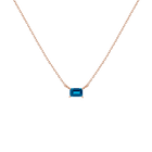 Birthstone Baguette Necklace