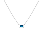 Birthstone Baguette Necklace