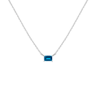 Birthstone Baguette Necklace