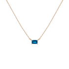 Birthstone Baguette Necklace