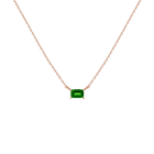Birthstone Baguette Necklace