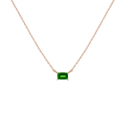 Birthstone Baguette Necklace