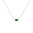 Birthstone Baguette Necklace