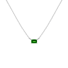 Birthstone Baguette Necklace