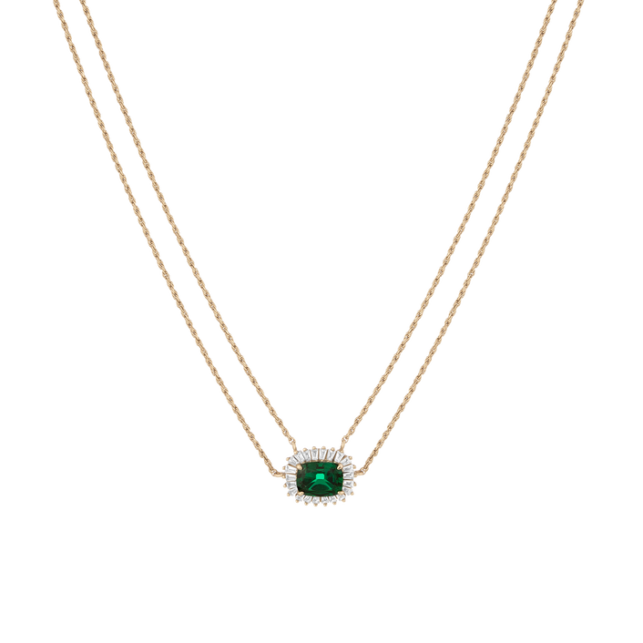Lab Grown Green Emerald Alexandra Necklace
