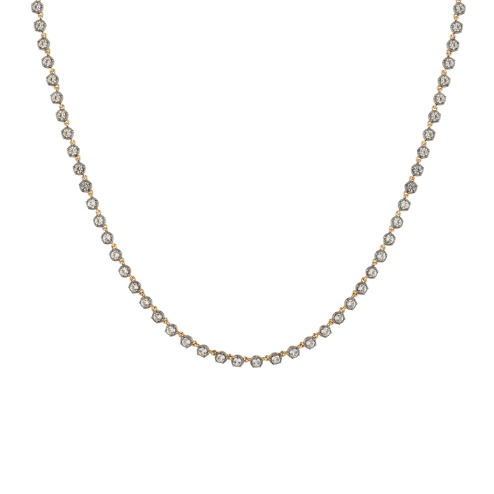 Black Rhodium Georgian Tennis Necklace