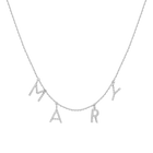 Lab Grown Diamond Pave Station Letter Necklace