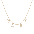 Lab Grown Diamond Pave Station Letter Necklace
