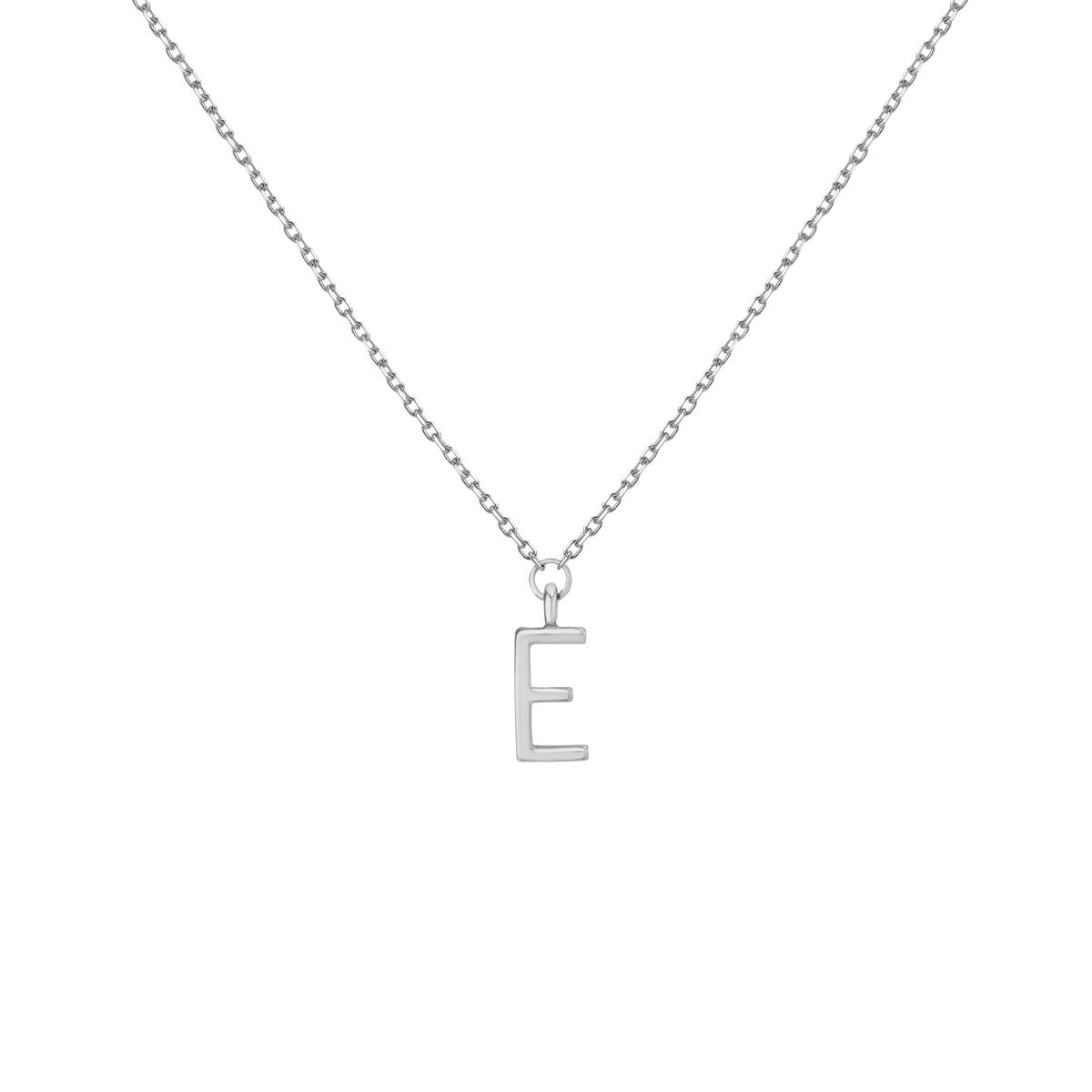 Gold Station Letter Necklace 14k White Gold 1 2 3 4 5 6 First
