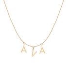Gold Station Letter Necklace