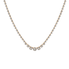 Black Rhodium Graduated Georgian Tennis Necklace