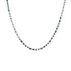 Blue Ombré Mosaic Tennis Necklace