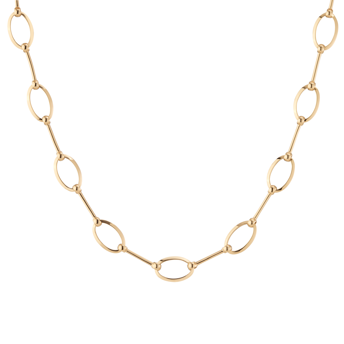 Polo Chain Necklace Vermeil Yellow Gold 16in 18in First