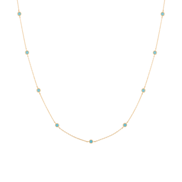 Aurate x Frye: Turquoise Station Necklace