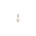 Lab Grown White Sapphire Ear Jacket