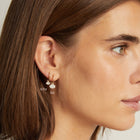 Aurate x Molly Dickson: Oval Lab Grown Diamond Huggie Earrings