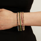 Green Ombré Mosaic Tennis Bracelet