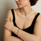 Green Ombré Mosaic Tennis Bracelet
