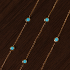 Aurate x Frye: Turquoise Station Necklace