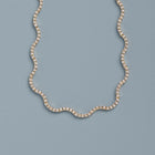 Lab Grown Diamond Wave Tennis Necklace