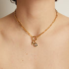 Pear Lab Grown White Sapphire Bezel Pendant