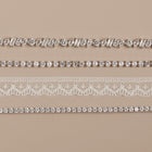 Lab Grown White Sapphire Three-Prong Tennis Bracelet
