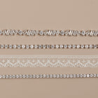 Lab Grown White Sapphire Mixed Shape Tennis Necklace