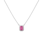 Lab Grown Pink Sapphire Heirloom Necklace